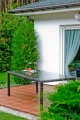 Stół ogrodowy z technorattanu szary