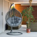 Fotel wiszący kokon ogrodowy Tivoli | Szary