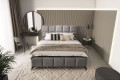 Łóżko tapicerowane Mist 160x200 z pojemnikiem