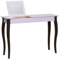 Toaletka LILLO z Lusterkiem 105x35cm Czarne Nogi Rozowa