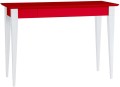 Biurko MIMO 105x40cm Czerwone Białe Nogi