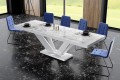 Stół rozkładany VIVA 2 160-256 marmur/biały połysk