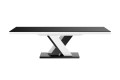 Stół rozkładany XENON LUX 160-256 cm czarno-biały mix