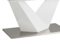 Stół rozkładany Alaras II czarny efekt kamienia/biały lakier 140-200