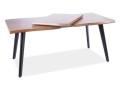 Stół rozkładany Fresno 150-210 cm dąb/czarny