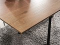 Stół rozkładany Capitol 160-200 cm dąb/czarny mat