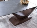 Stół rozkładany Dolce 180-240 cm szary efekt marmuru/orzech