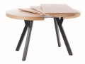 Stół rozkładany Domingo 100-250 cm dąb/czarny