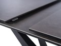 Stół rozkładany Sorento Ceramic 160-220 cm czarny efekt marmuru/czarny mat