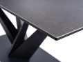 Stół rozkładany Sorento Ceramic 160-220 cm czarny efekt marmuru/czarny mat