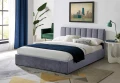 Łóżko tapicerowane Montreal Velvet 160x200 szare .192