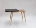 Stół rozkładany ENVELOPE 90-130 cm | Czarny mat
