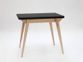 Stół rozkładany ENVELOPE 90-130 cm | Czarny mat