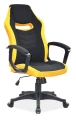 Fotel obrotowy Camaro czarny/żółty