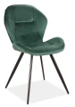 Krzesło tapicerowane Ginger Velvet zielony Bluvel 78