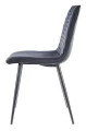 Krzesło tapicerowane Irys Velvet czarny Bluvel 19