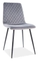 Krzesło tapicerowane Irys Velvet szary Bluvel 14