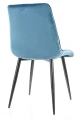 Krzesło tapicerowane Kim Velvet turkus Bluvel 85