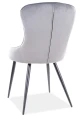 Krzesło tapicerowane Lotus Velvet szary Bluvel 14