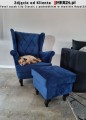 Fotel uszak Lily Classic z podnóżkiem w stylu skandynawskim  - zdjęcie od klienta