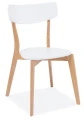 Krzesło drewniane Mosso dąb/biały