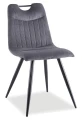 Krzesło tapicerowane Orfe Sztruks szary Fjord 15