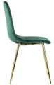 Krzesło tapicerowane CN-6004 Zielony/Złoty