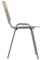 Krzesło konferencyjne sklejkowe TDC-07 Aluminium/Buk