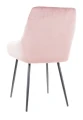 Krzesło tapicerowane Albi Velvet róż antyczny .92