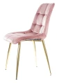Krzesło tapicerowane Chic Złoty Velvet