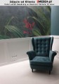 Fotel uszak Kwadraty w stylu skandynawskim - zdjęcie od klienta