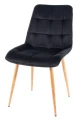 Krzesło tapicerowane Chic D Velvet czarny Bluvel 19