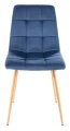Krzesło tapicerowane Mila D Velvet granatowy Bluvel 86