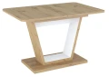 Stół rozkładany Nigel 120-160 cm dąb artisan/biały mat