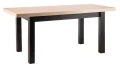 Stół rozkładany Presto 140-218 cm dąb artisan/czarny