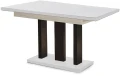 Stół Appia rozkładany 130-210 biały połysk + czarny mat