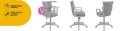 Krzesło młodzieżowe Norm wzrost 159-188 velvet podstawa szara