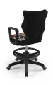 Krzesło młodzieżowe Norm z podnóżkiem wzrost 146-176 Storia podstawa czarna