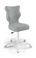 Krzesło dziecięce Petit wzrost 119-142 cm tkanina velvet podstawa biała  VT03