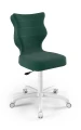 Krzesło dziecięce Petit wzrost 119-142 cm tkanina velvet podstawa biała VT05