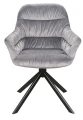 Krzesło tapicerowane Astoria II Velvet szary Bluvel 14