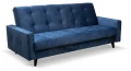 Wersalka sofa rozkładana Nisa w stylu skandynawskim - okrągłe nogi