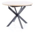 Stół rozkładany Gaston 100-135 cm dąb artisan/czarny