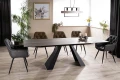 Stół rozkładany Salvadore Ceramic 180-260 cm brąz efekt drewna/czarny mat