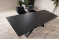 Stół rozkładany Salvadore Ceramic 160-240 cm czarny Sahara Noir/czarny mat
