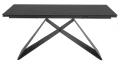 Stół rozkładany Westin Ceramic 160-240 cm czarny Sahara Noir/czarny mat
