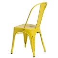 Przecierane Krzesło Paris Antique żółte