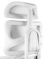 Fotel ergonomiczny z zagłówkiem biały Ergotech biała podstawa