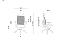 Ergonomiczny fotel biurowy regulowany Tune czarny