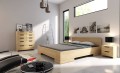 Łóżko drewniane sosnowe ze skrzynią na pościel SPECTRUM Maxi & ST 180x200